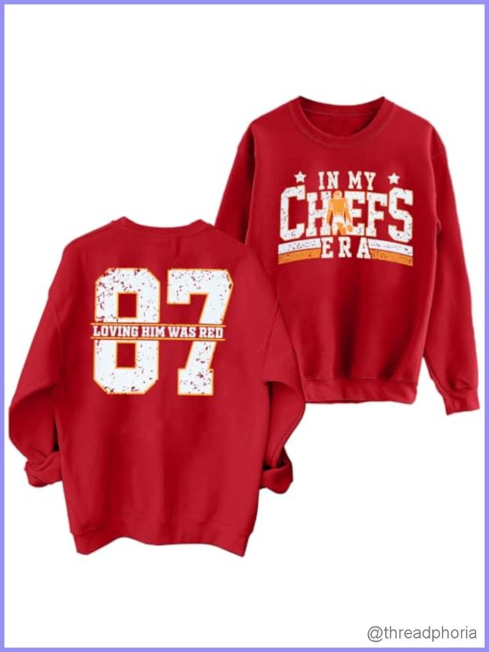 Football Sweatshirt Women Game Day Graphic Long Sleeve Top Number 87